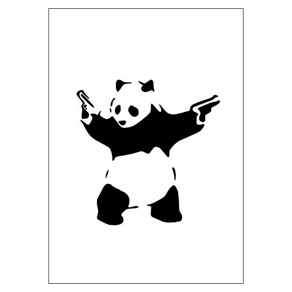 BANKSY DESTROY PANDA パンダ バンクシー ポスター A2 A1 A0 選べる3