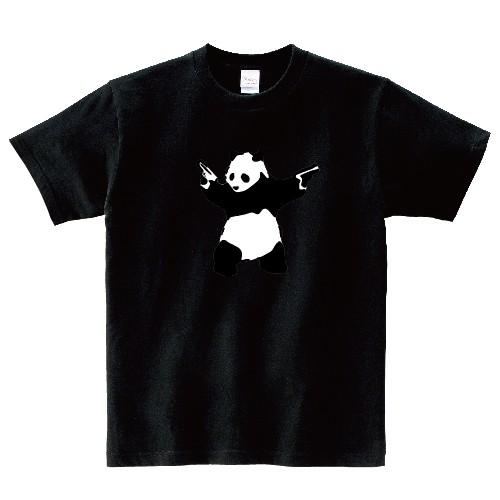 KIDS Banksy バンクシー DESTROY RACISM PANDA パンダ おもしろTシャツ