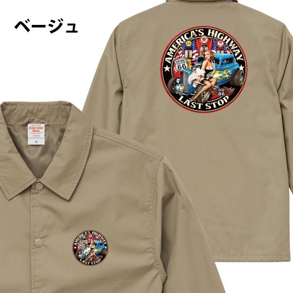 ピンナップガール Hot rod LASTSTOP コーチジャケット ホット ピンナップガール Hot rod LASTSTOP コーチジャケット ホット