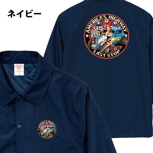 ピンナップガール Hot rod LASTSTOP コーチジャケット ホット ピンナップガール Hot rod LASTSTOP コーチジャケット ホット