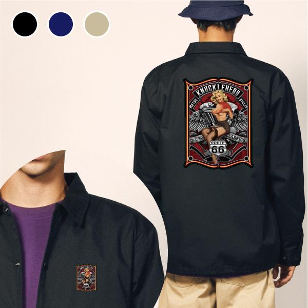 KNuckle Head コーチジャケット Lサイズ ピンナップガール KNUCKLE HEAD コーチジャケット ナックルヘッド