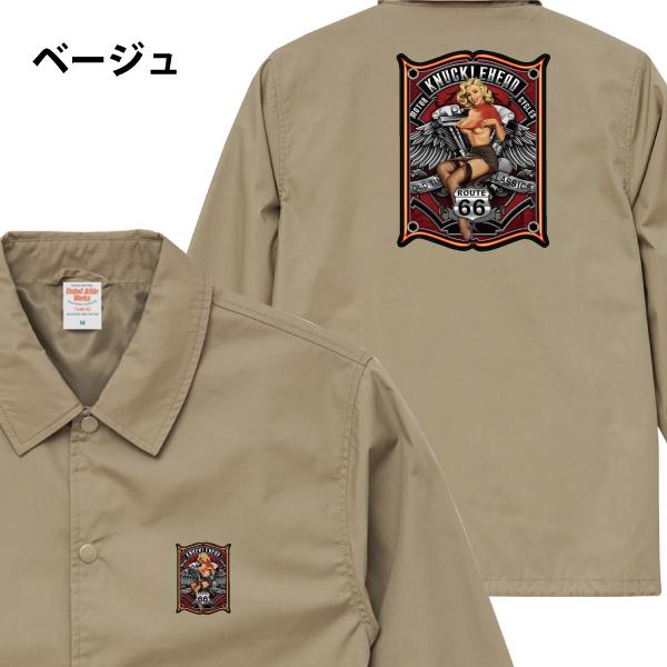 KNuckle Head コーチジャケット Lサイズ ピンナップガール KNUCKLE HEAD コーチジャケット ナックルヘッド