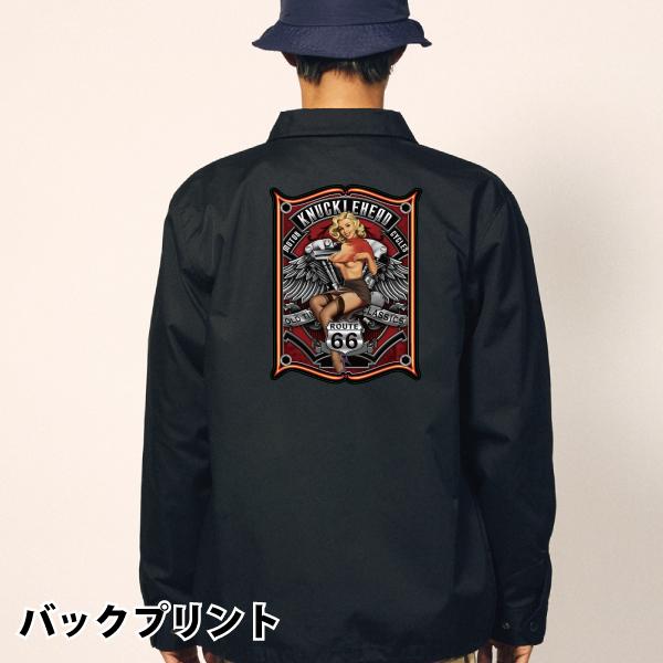 KNuckle Head コーチジャケット Lサイズ ピンナップガール KNUCKLE HEAD コーチジャケット ナックルヘッド