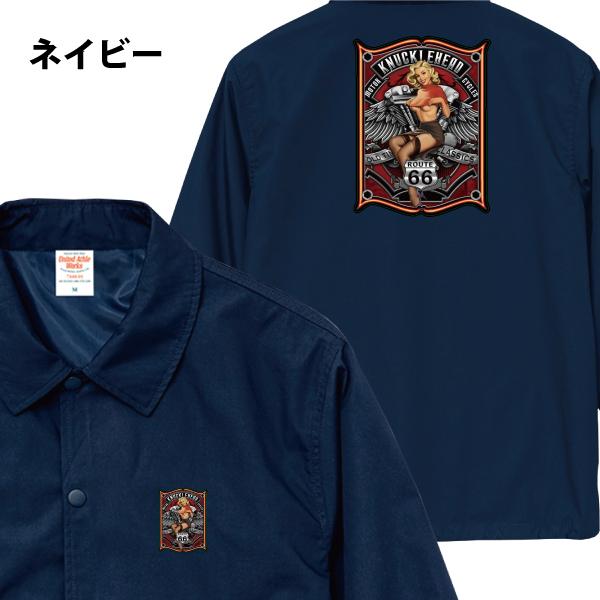 KNuckle Head コーチジャケット Lサイズ ピンナップガール KNUCKLE HEAD コーチジャケット ナックルヘッド