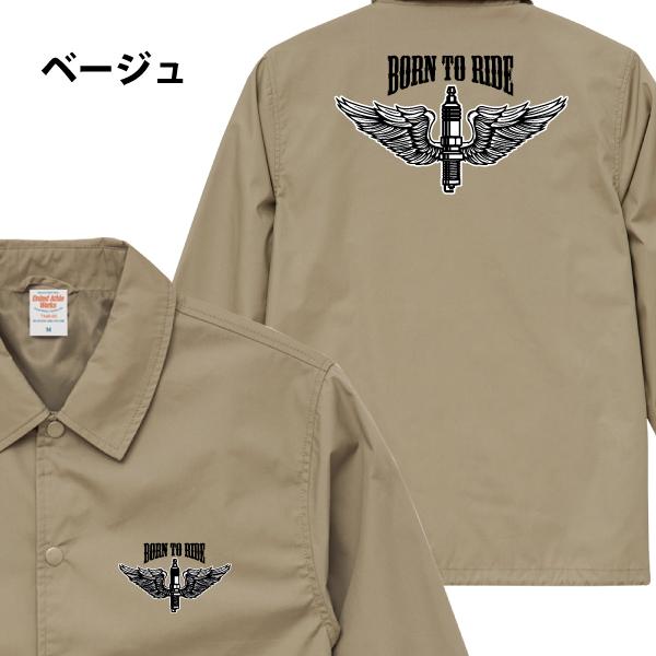 BORN TO RIDE Flying Spark Plug コーチジャケット スパーク プラグ