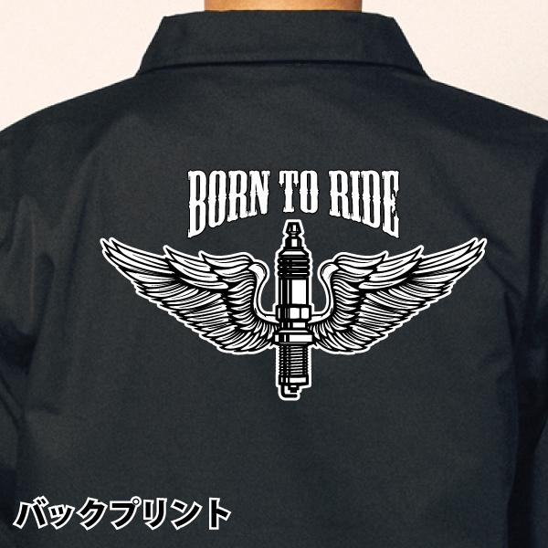BORN TO RIDE Flying Spark Plug コーチジャケット スパーク プラグ