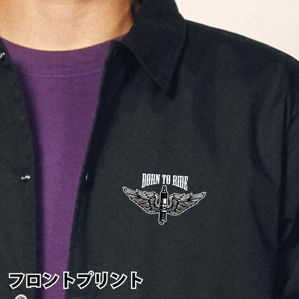 BORN TO RIDE Flying Spark Plug コーチジャケット スパーク プラグ