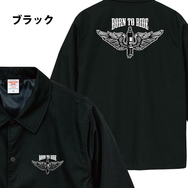 BORN TO RIDE Flying Spark Plug コーチジャケット スパーク プラグ