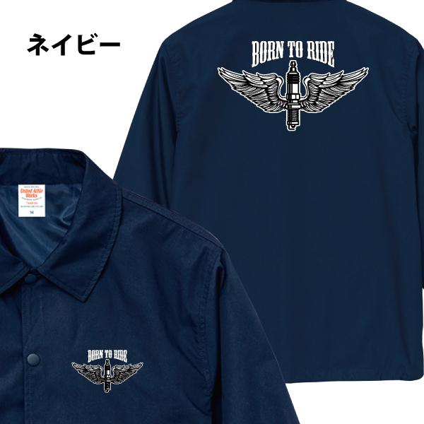 BORN TO RIDE Flying Spark Plug コーチジャケット スパーク プラグ