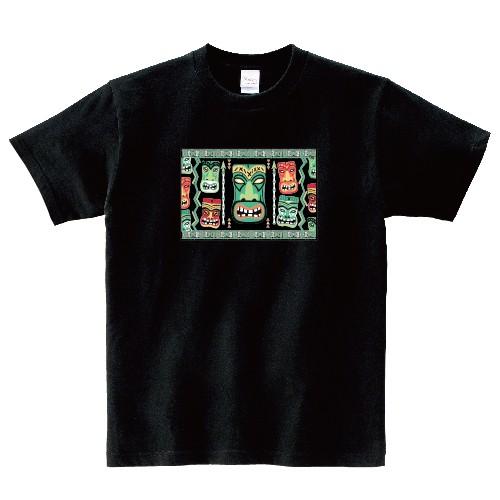 ハワイ ティキと矢 TIKI HAWAII オリジナルTシャツ おもしろ パロディ
