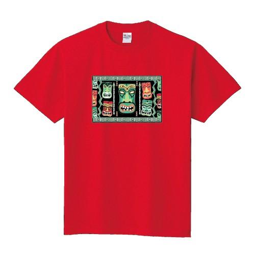 ハワイ ティキと矢 TIKI HAWAII オリジナルTシャツ おもしろ パロディ