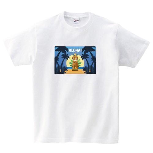 ハワイ アロハ ティキ ALOHA! TIKI HAWAII オリジナルTシャツ おもしろ パロディ Tシャツ 150 160 WM WL S M L XL XXL XXXL｜moriyama-print｜02