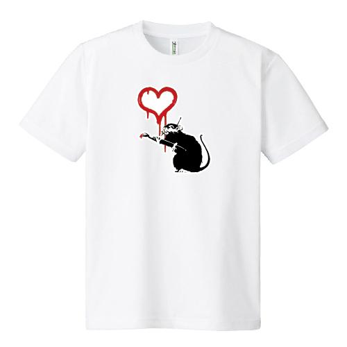 ドライ 速乾 Banksy バンクシー Love Rat ラブラット オリジナル T