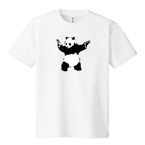ドライ 速乾 Banksy バンクシー DESTROY RACISM PANDA パンダ オリジナル Tシャツ SS S M L LL 3L 4L 5L セットアップ ハーフパンツ メンズ 夏｜moriyama-print｜02