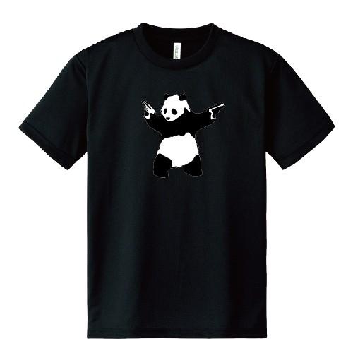 ドライ 速乾 Banksy バンクシー DESTROY RACISM PANDA パンダ オリジナル Tシャツ SS S M L LL 3L 4L 5L セットアップ ハーフパンツ メンズ 夏｜moriyama-print｜03