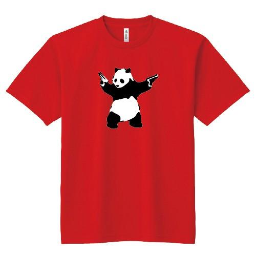 ドライ 速乾 Banksy バンクシー DESTROY RACISM PANDA パンダ オリジナル Tシャツ SS S M L LL 3L 4L 5L セットアップ ハーフパンツ メンズ 夏｜moriyama-print｜05