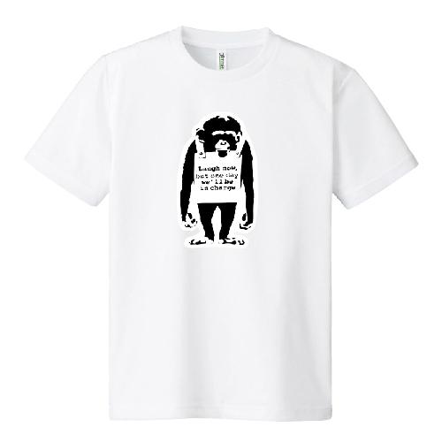 ドライ 速乾 Banksy バンクシー 猿 Laugh Now オリジナル パロディ