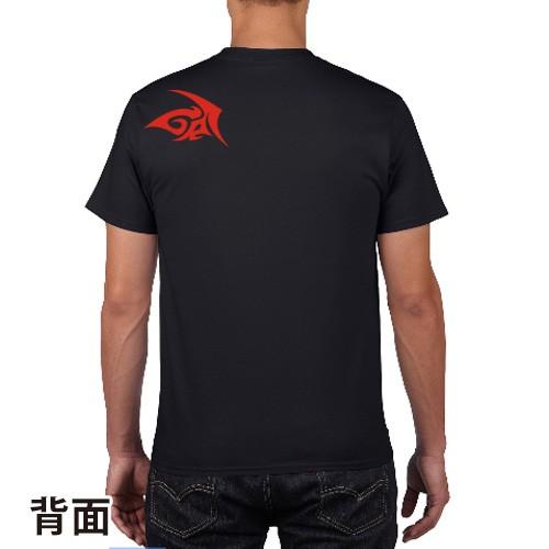 オリジナルデザイン Tシャツ トライバル ショルダー前後プリント S M L