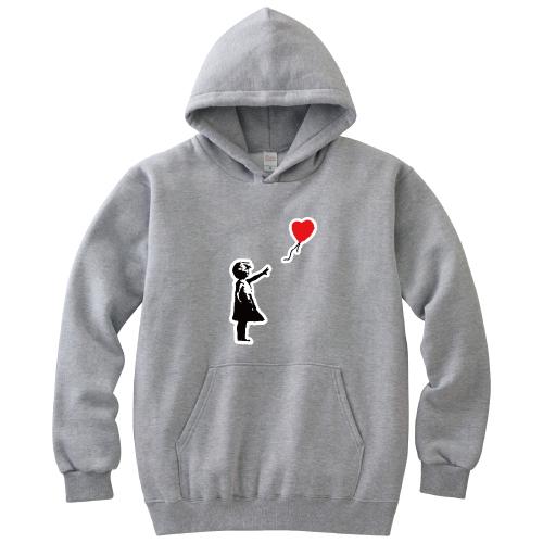 Banksy バンクシー パーカー 風船少女 Girl With Balloon S M L XL 2XL