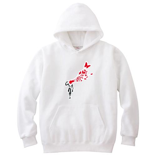 Banksy バンクシー パーカー バタフライヘッド S M L XL 2XL