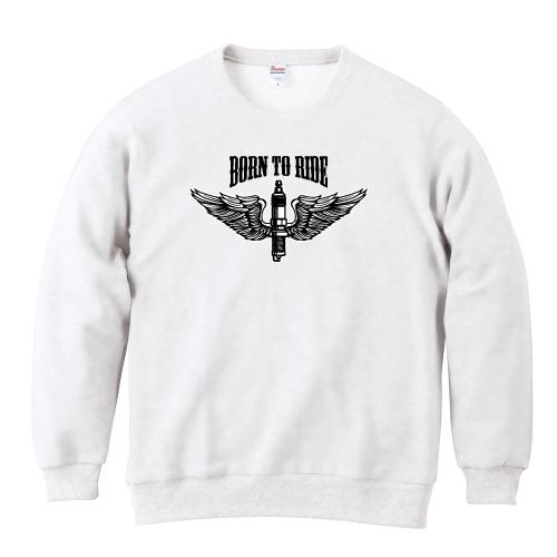 トレーナー　グッとくる BORN TO RIDE トレーナー スウェット ホットロッド チョッパー バイク
