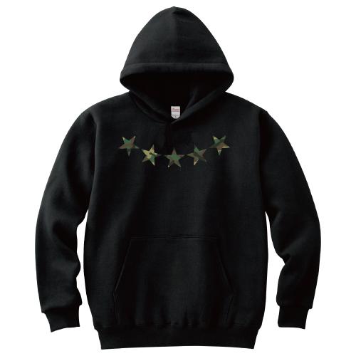 楕円星柄 パーカー スター アメカジ S M L XL 2XL (オリジナルグッズ