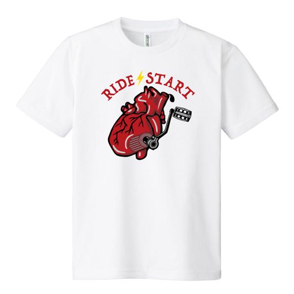 ドライ 速乾 RIDE START Tシャツ バイカー バイク チョッパー SS S M L