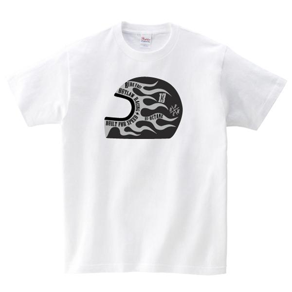 カスタムフルフェイス Tシャツ フレイムス ファイヤーパターン