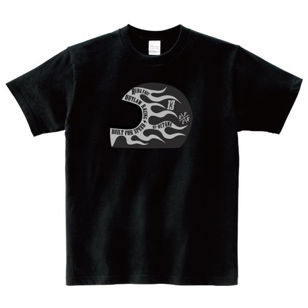 00s チョッパー ファイヤーパターン　ロンT カスタムフルフェイス Tシャツ フレイムス ファイヤーパターン