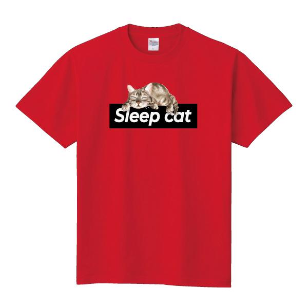 Sleep cat Tシャツ ボックス 猫 ゆるかわ かわいい おもしろTシャツ