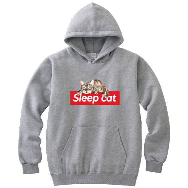 Sleep cat パーカー ボックス 猫 ゆるかわ かわいい おもしろ パロディ