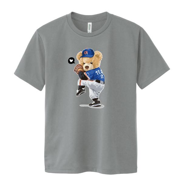 T熊さん専用 動物・生き物 Tシャツ 動物 生き物 クマ 熊 グレー : Tシャツ