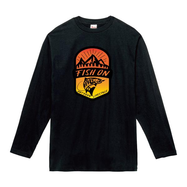 フィッシュオン ロンT 長袖Tシャツ 釣り キャンプ 登山