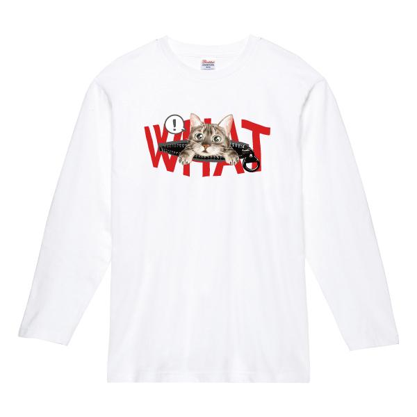undercover 長袖Tシャツ　猫 長袖 Tシャツ ロンT メンズ レディース 猫 猫ころがし - コンイロ ネコ
