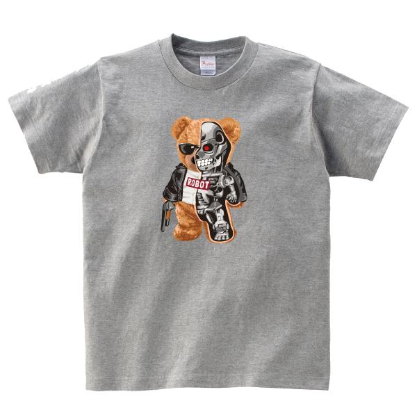 サイボーグクマさん Tシャツ ロボット 熊 おもしろ パロディ 150 160