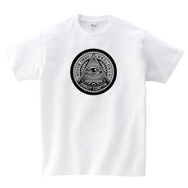 フリーメイソン プロビデンスの目 Tシャツ 都市伝説 秘密結社 150 160 