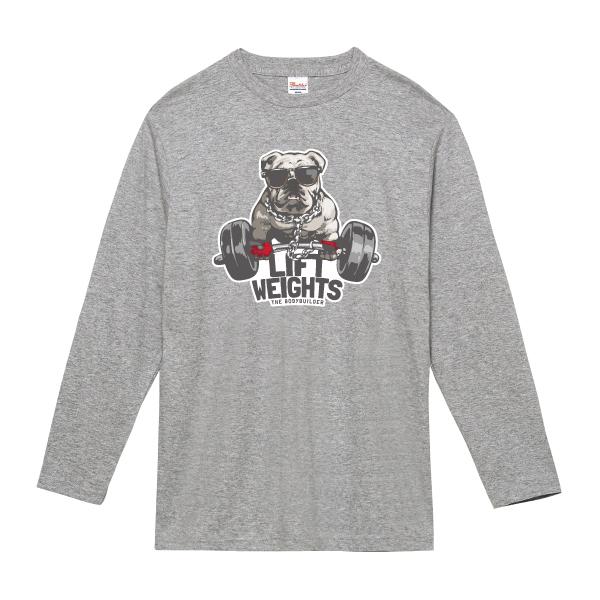 ボディービルブルドッグ ロンT 長袖Tシャツ ボディービルダー 筋トレ 