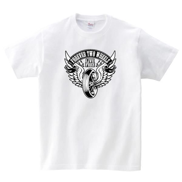 フライングホイール Forever Two Wheels Tシャツ FTW バイカー バイク