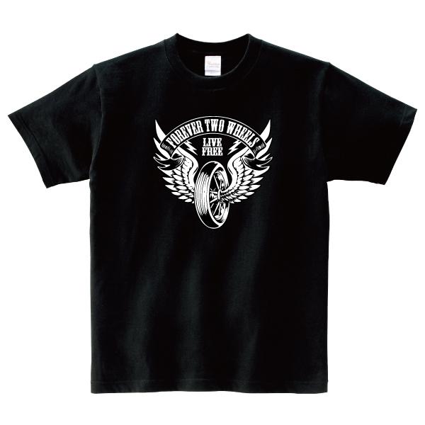 フライングホイール Forever Two Wheels Tシャツ FTW バイカー バイク