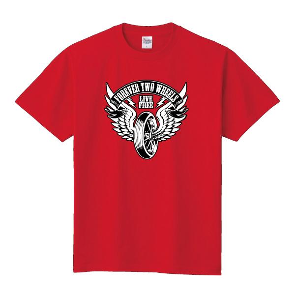 フライングホイール Forever Two Wheels Tシャツ FTW バイカー バイク