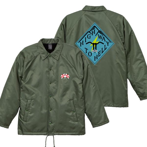 RAMPAGE コーチジャケット HIGH WAY TO HELL ボア付き コーチジャケット チェッカーフラッグ