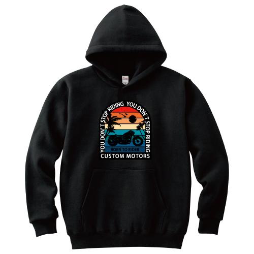 BORN TO RIDE パーカー バイカー バイク チョッパー アメカジ S M L XL