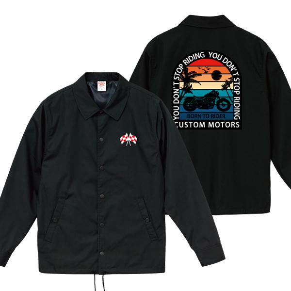 BORN TO RIDE コーチジャケット バイカー バイク チョッパー アメカジ