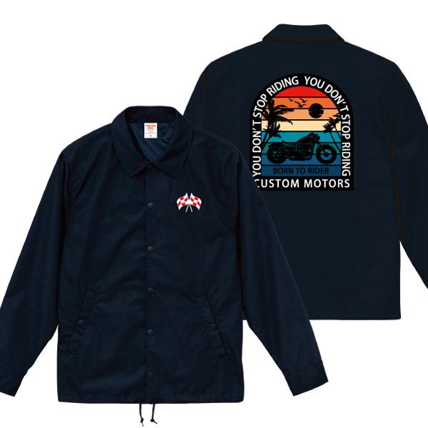 BORN TO RIDE コーチジャケット バイカー バイク チョッパー アメカジ