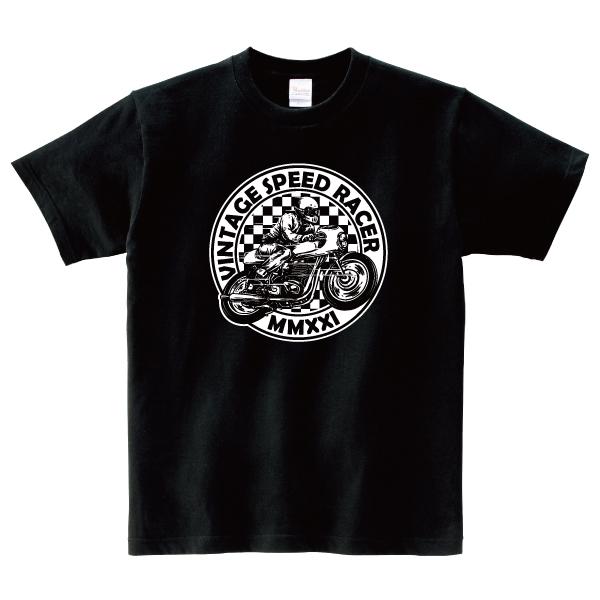 ビンテージスピードレーサー Tシャツ カフェレーサー バイカー バイク