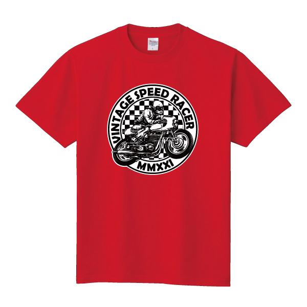 ビンテージスピードレーサー Tシャツ カフェレーサー バイカー バイク
