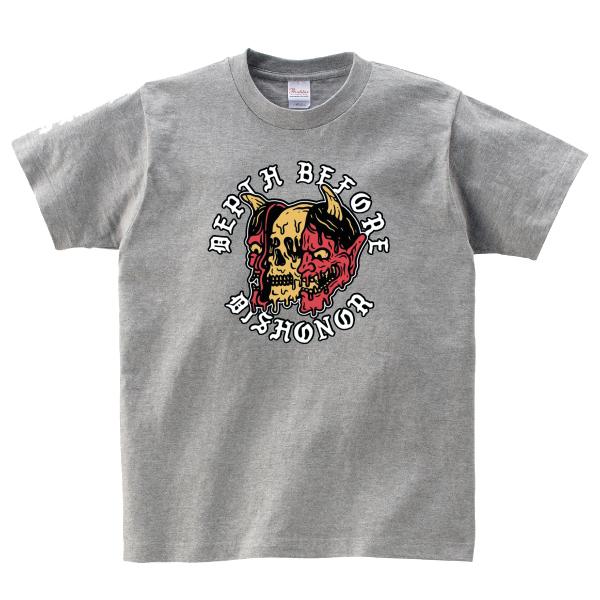般若スカル Tシャツ バイカー ドクロ バイク チョッパー アメカジ 150