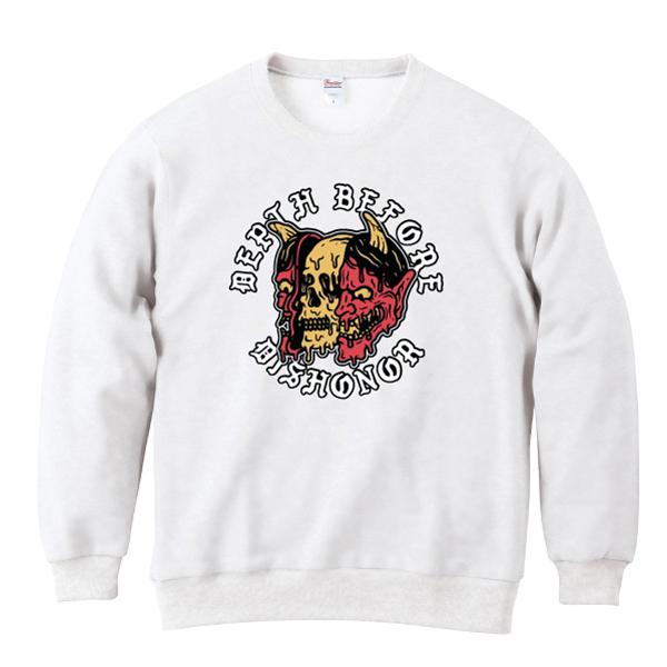 般若スカル トレーナー スウェット バイカー ドクロ スカル バイク