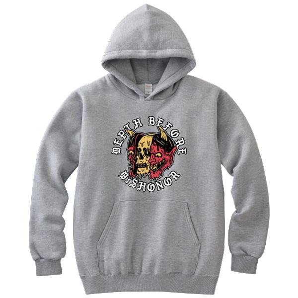 般若スカル パーカー バイカー ドクロ スカル バイク チョッパー