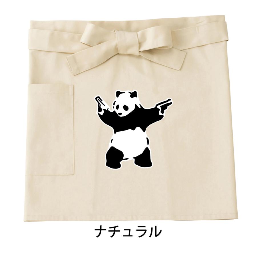 バンクシー パンダ ショートエプロン 洗える ポケット付 Banksy Apron Zak 7 森山印刷所 通販 Yahoo ショッピング